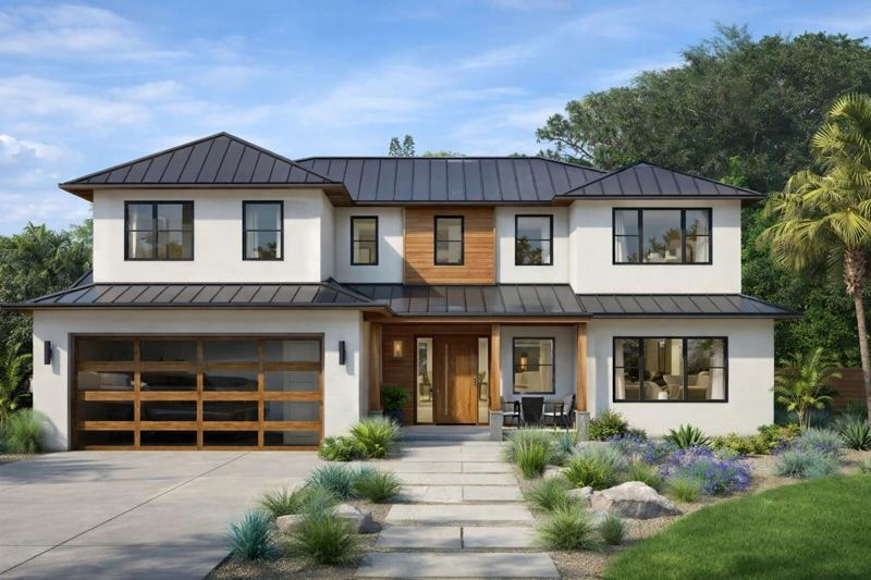 Modern coastal two-story home