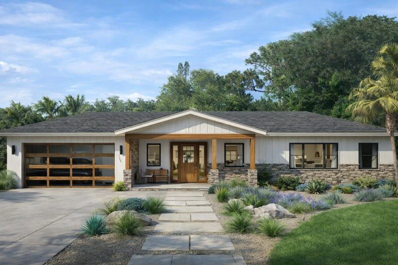 Single-story modern ranch